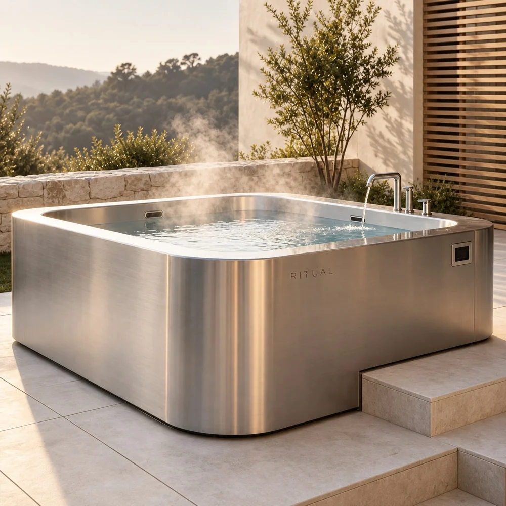 Spa Inox — Spa quadrado em aço inox